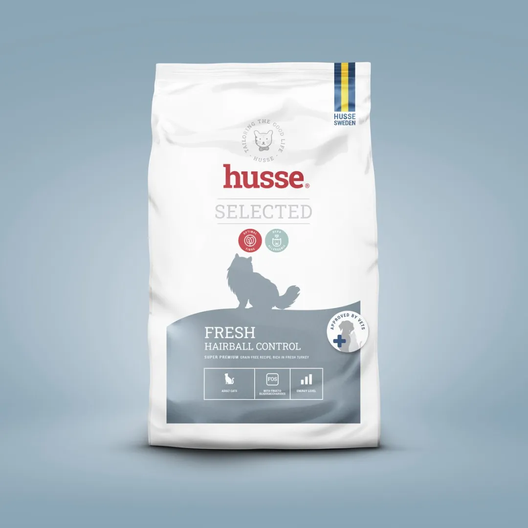 Husse Fresh Hairball Control 7kg Droogvoer - Kalkoen