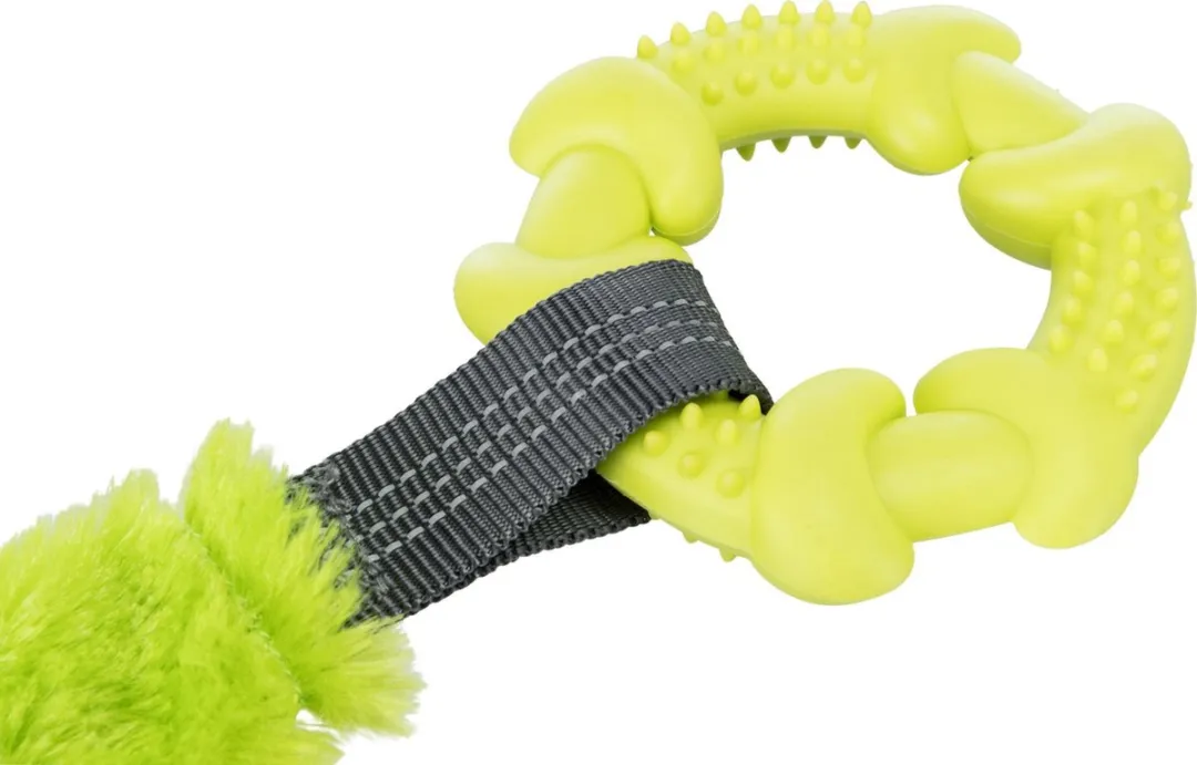 Trixie Bungee Tugger met Ring - Blauw - afbeelding 3 van 6