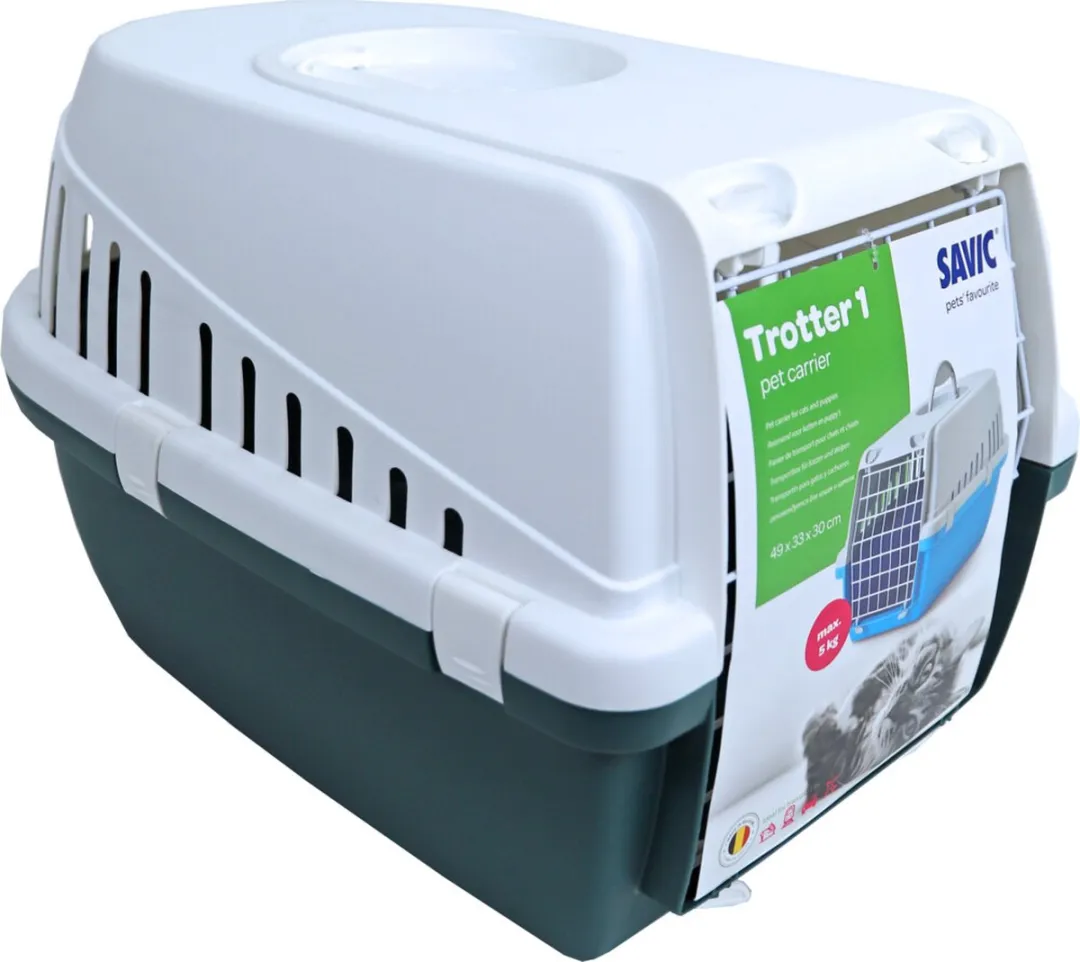 Savic Transport Plastiek Trotter Groen - 49x33x30cm