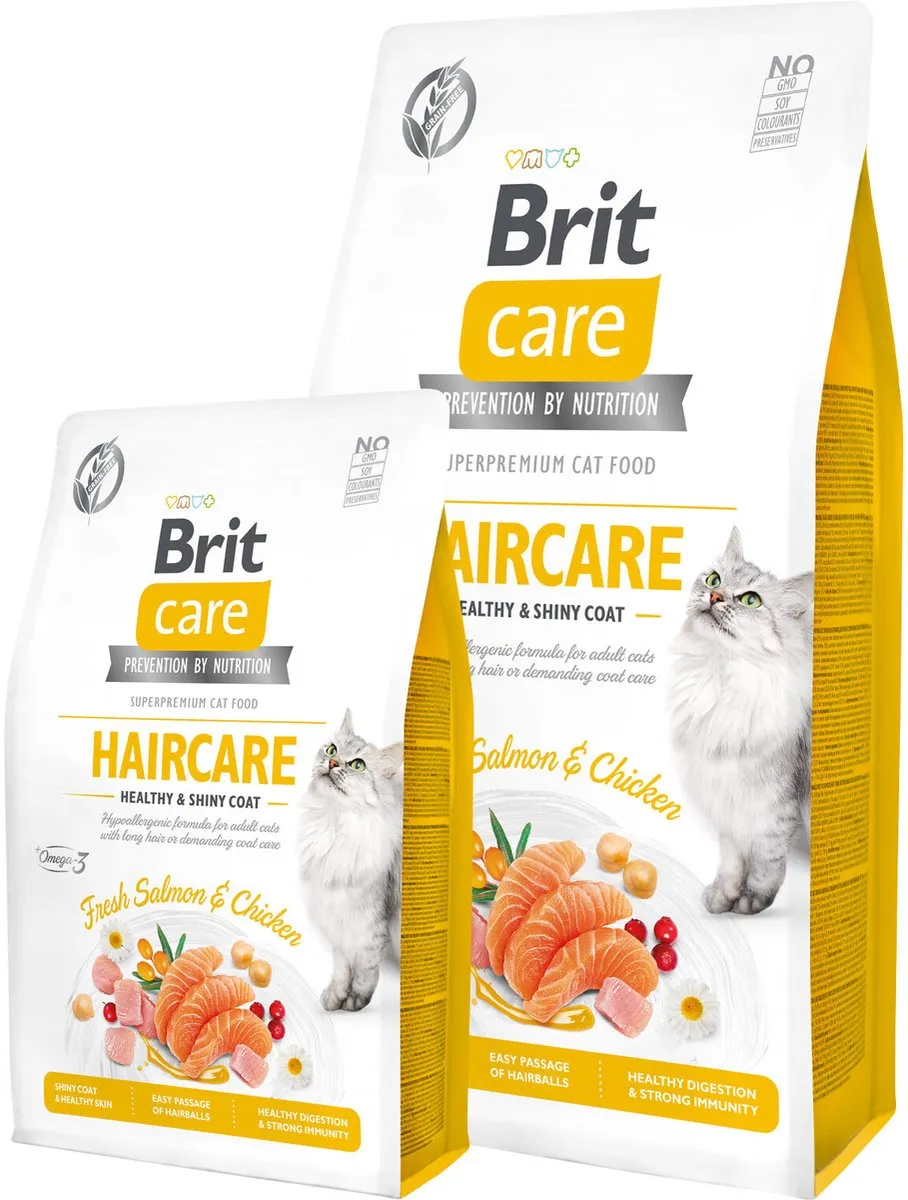 Brit Care Haircare Zalm & Kip Kattenvoer 2kg