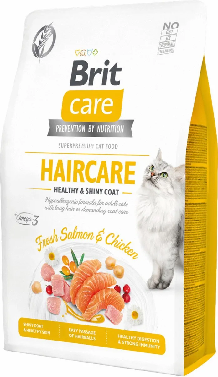 Brit Care Haircare Zalm & Kip Kattenvoer 2kg