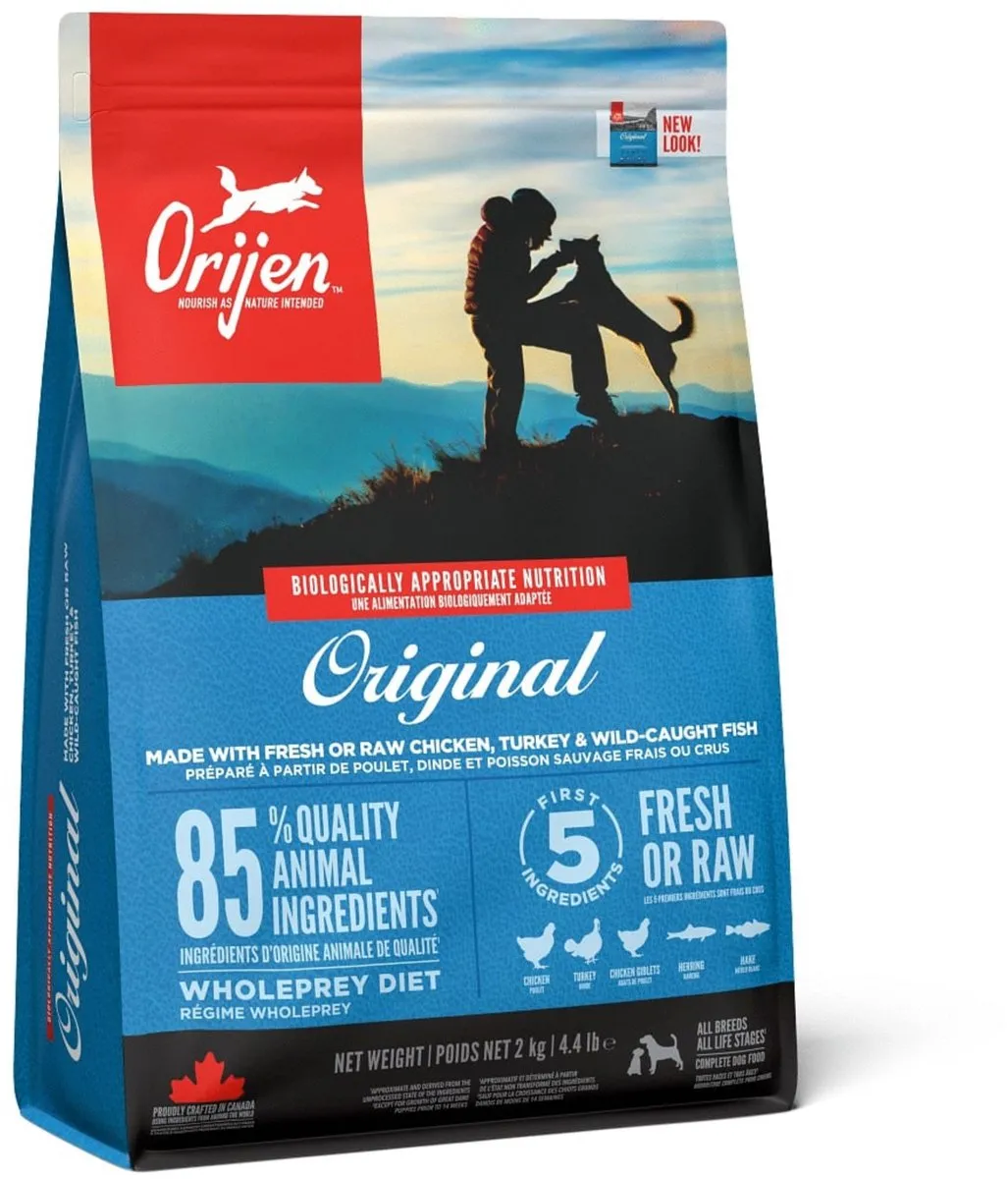 Orijen Whole Prey Original Dog Kip & Kalkoen - 2 kg