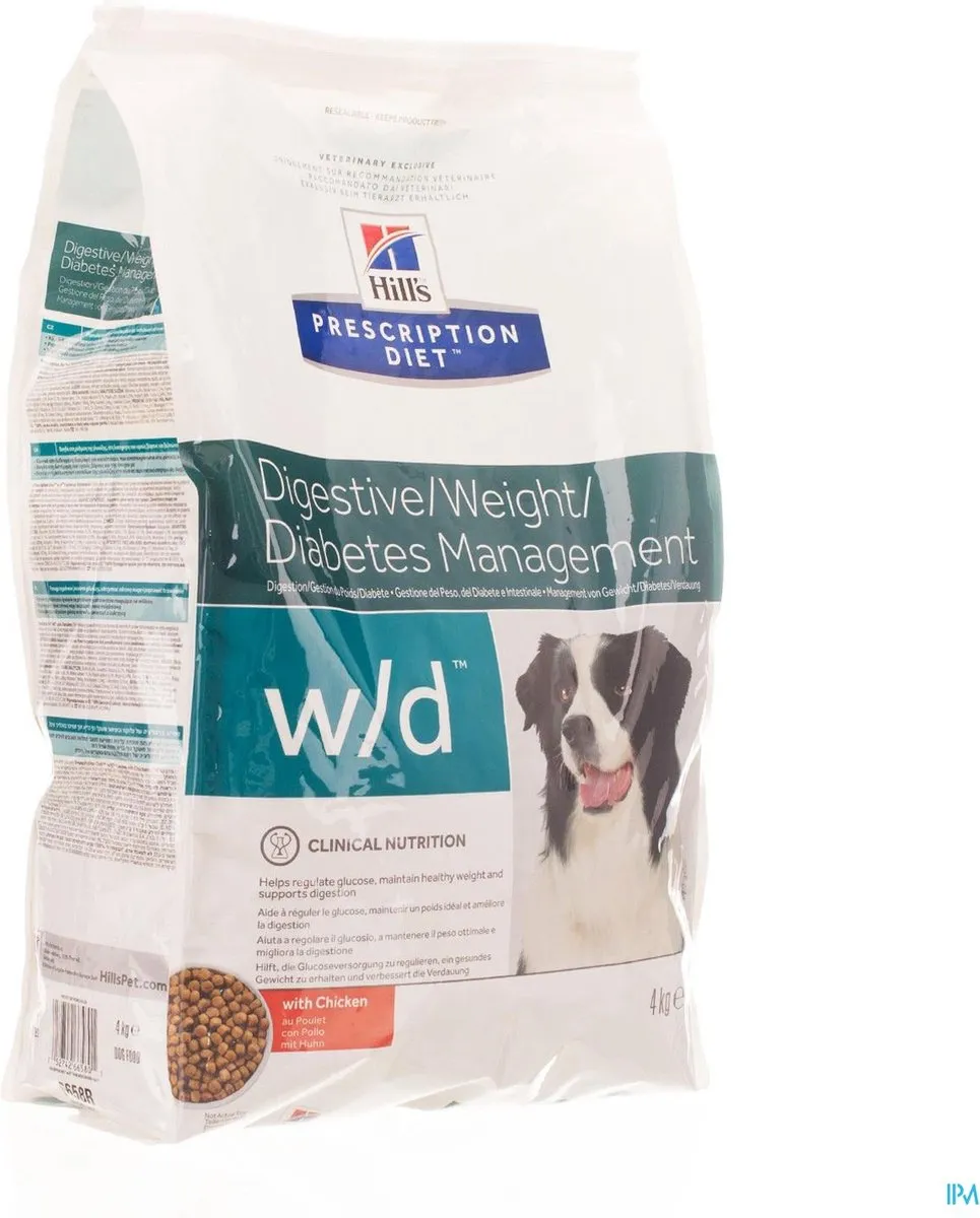 Hill's Prescription Diet Canine W/D Kip - Hondenvoer 4kg