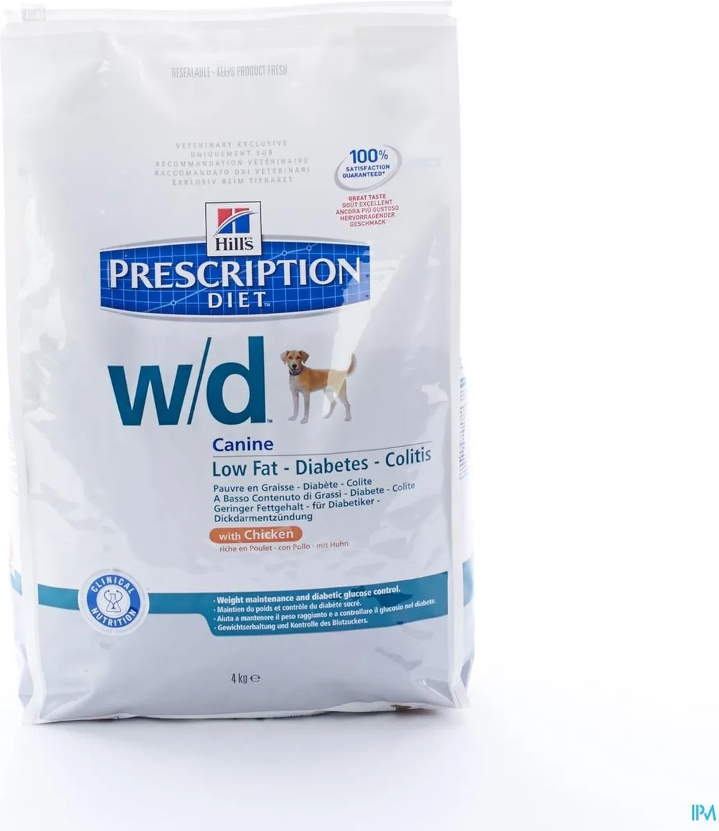 Hill's Prescription Diet Canine W/D Kip - Hondenvoer 4kg
