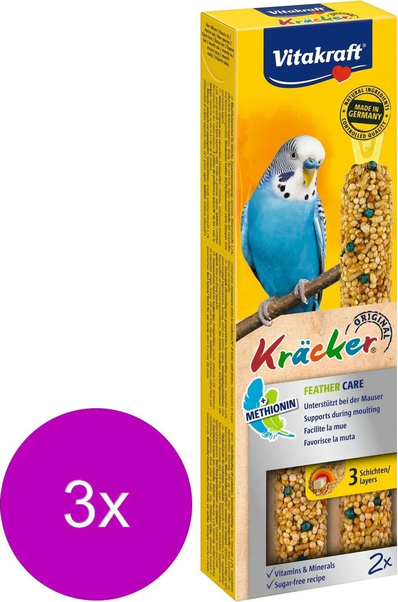 Vitakraft Parkiet Kracker - 6 Stuks