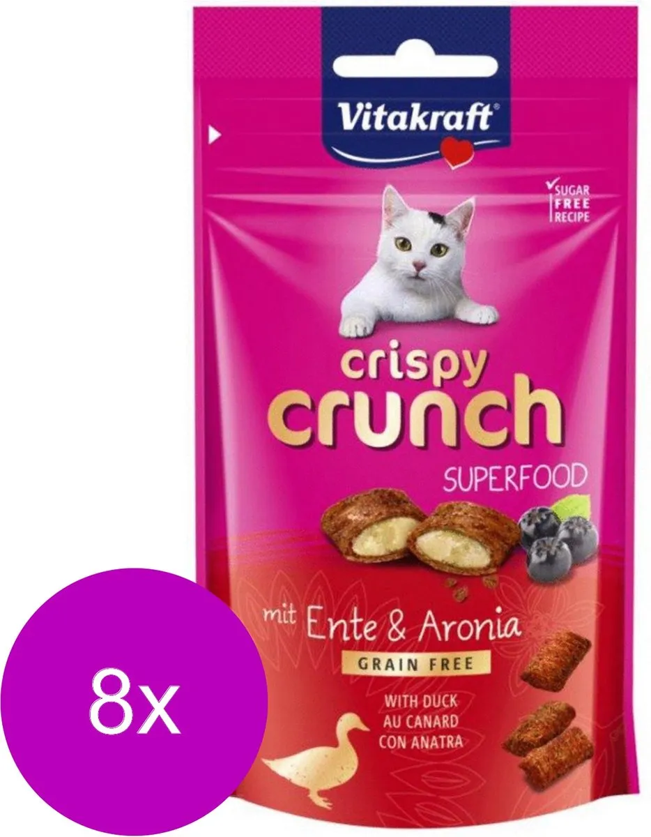 Vitakraft Crispy Crunch Kattensnack Eend & Zwartebessen