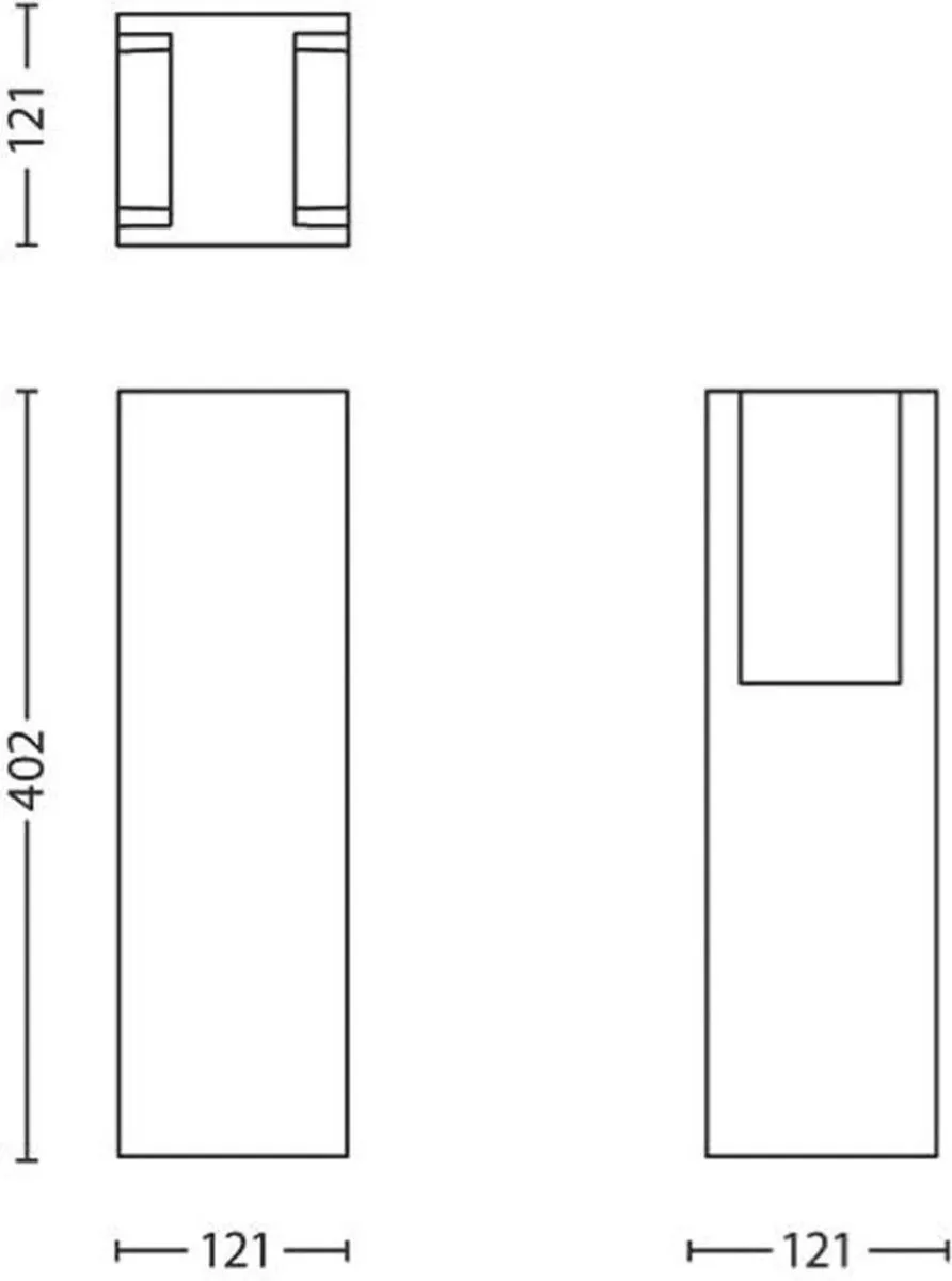 Philips Ecomoods Bridge Sokkellamp - Antraciet - afbeelding 5 van 6