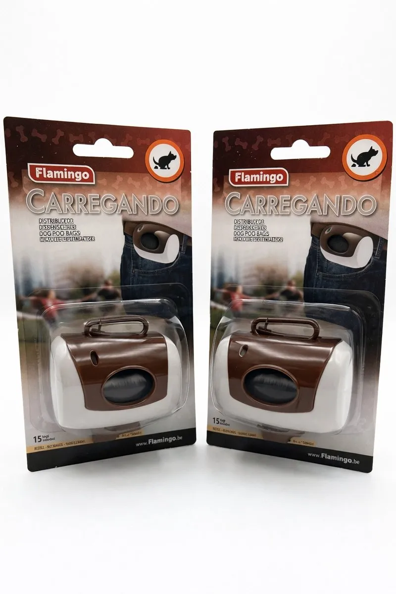 Flamingo Poepzakjes Dispenser Duopack
