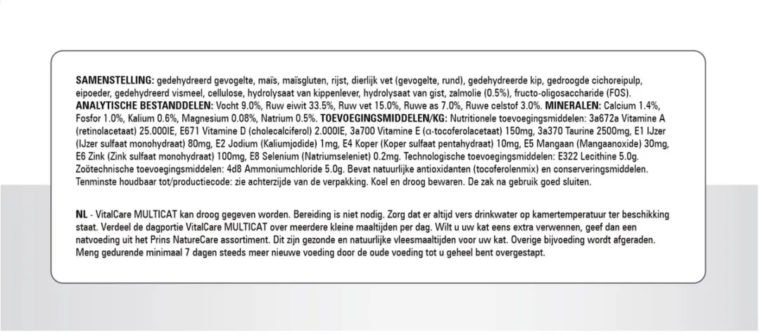 Prins VitalCare Multicat 4kg