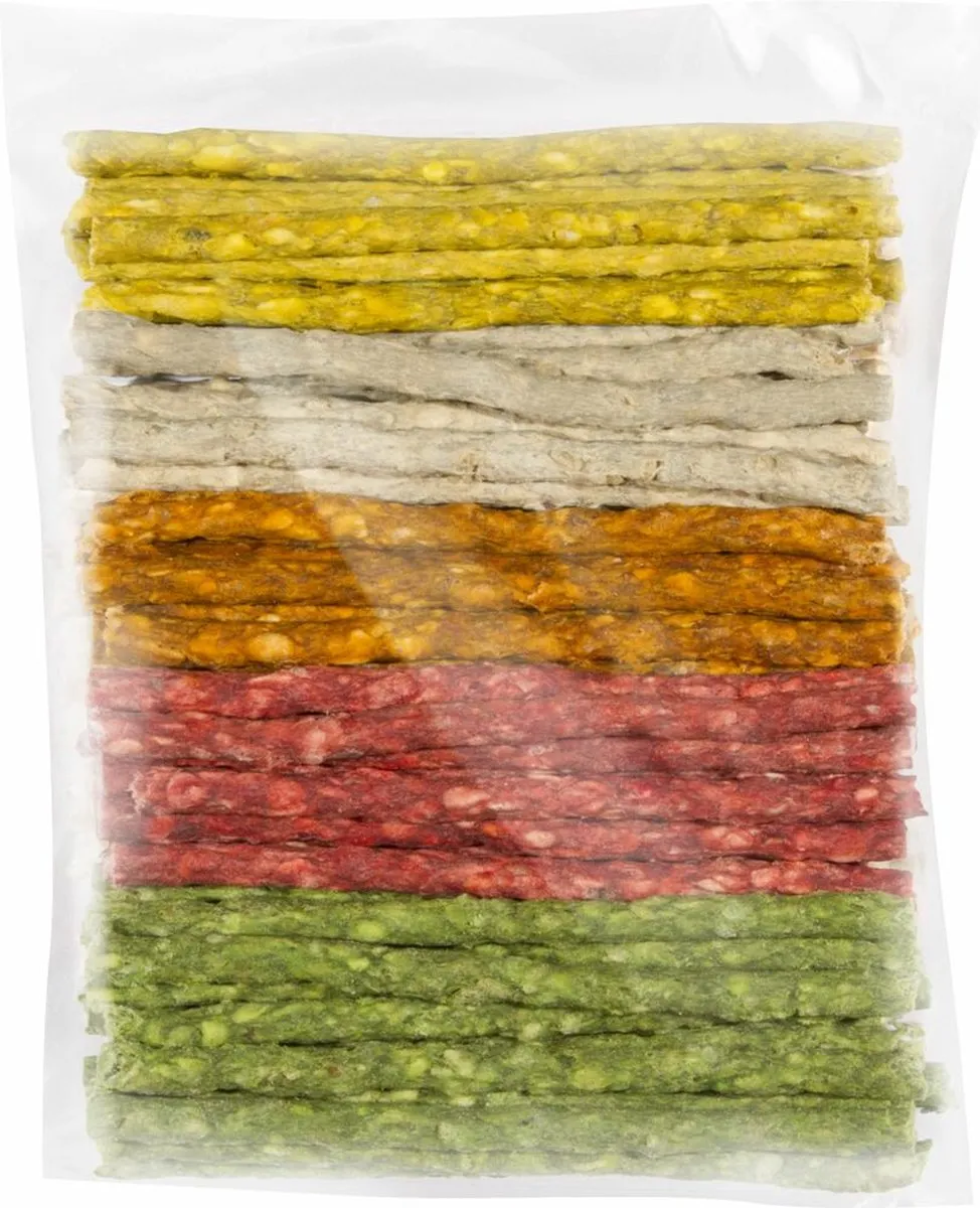 Holland Diervoeders Munchy Stick Gekleurd - 300 Stuks (3x100)