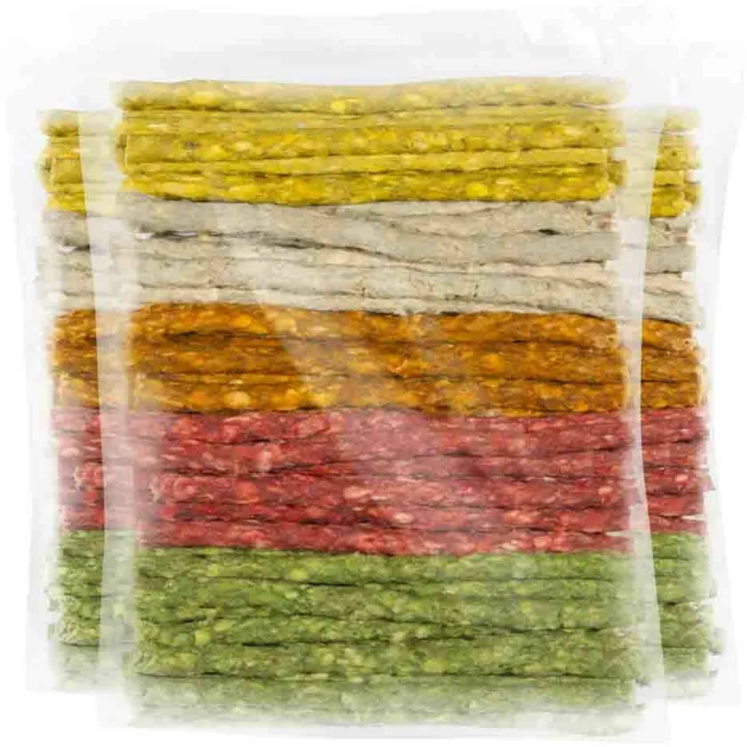 Holland Diervoeders Munchy Stick Gekleurd - 300 Stuks (3x100)