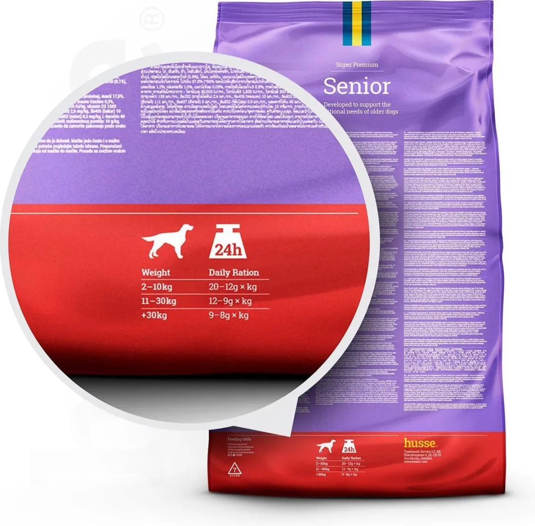 Husse Senior Proefpakket Hondenbrokken 5x100g