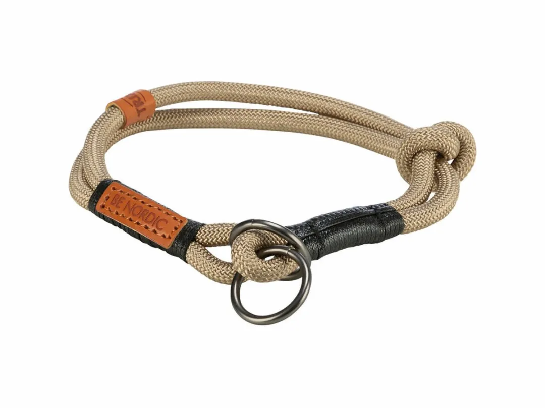 Trixie Nordic Halsband Half-Slip Zand/Zwart 50x1,3cm - afbeelding 3 van 3