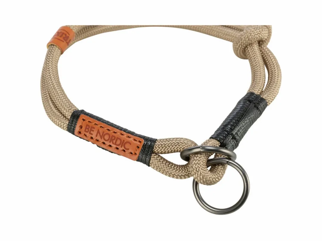 Trixie Nordic Halsband Half-Slip Zand/Zwart 50x1,3cm - afbeelding 2 van 3
