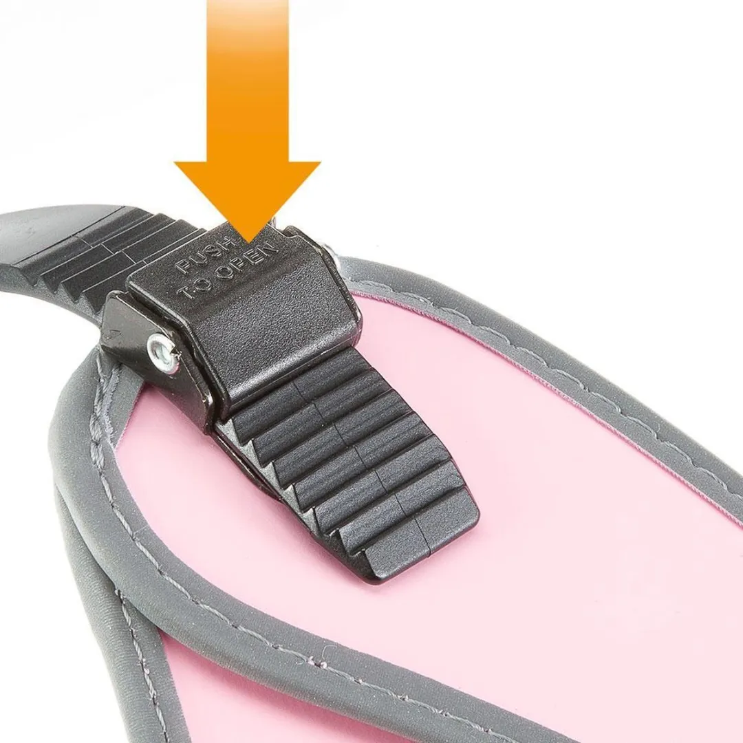 Ferplast Aglia 6 Nylon Hondentuigje - XXL 57/65cm Grijs-Roze