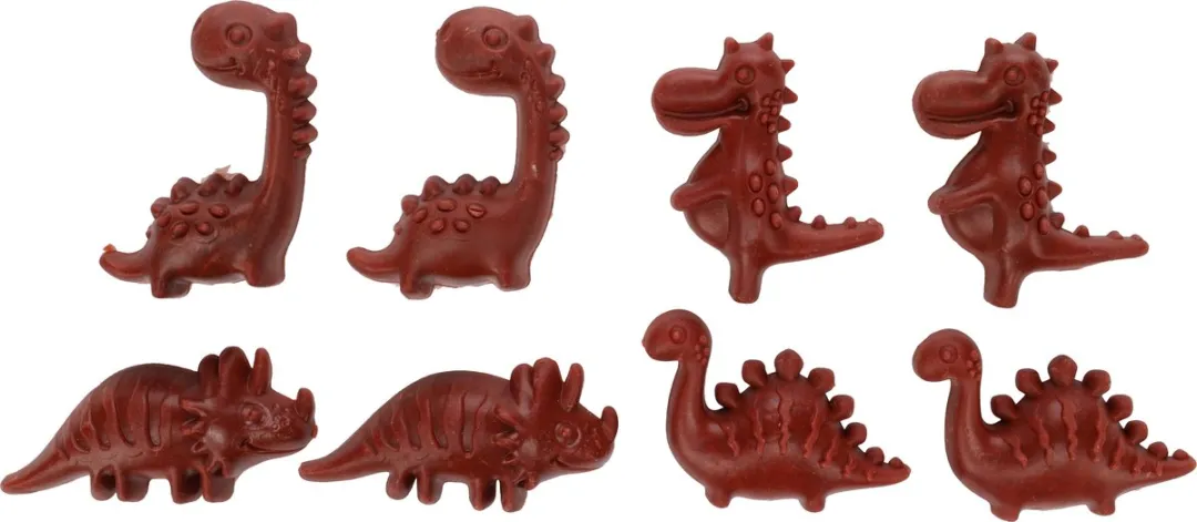 Flamingo Veggie Dino Hondensnack Aardbei 120g - 8 Stuks