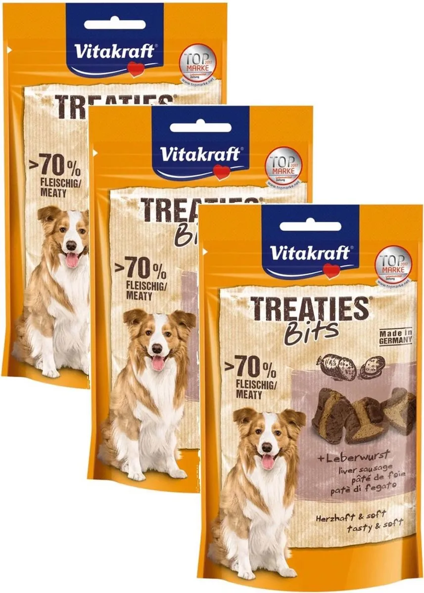 Vitakraft Treaties Bits Leverworst - 3x120g