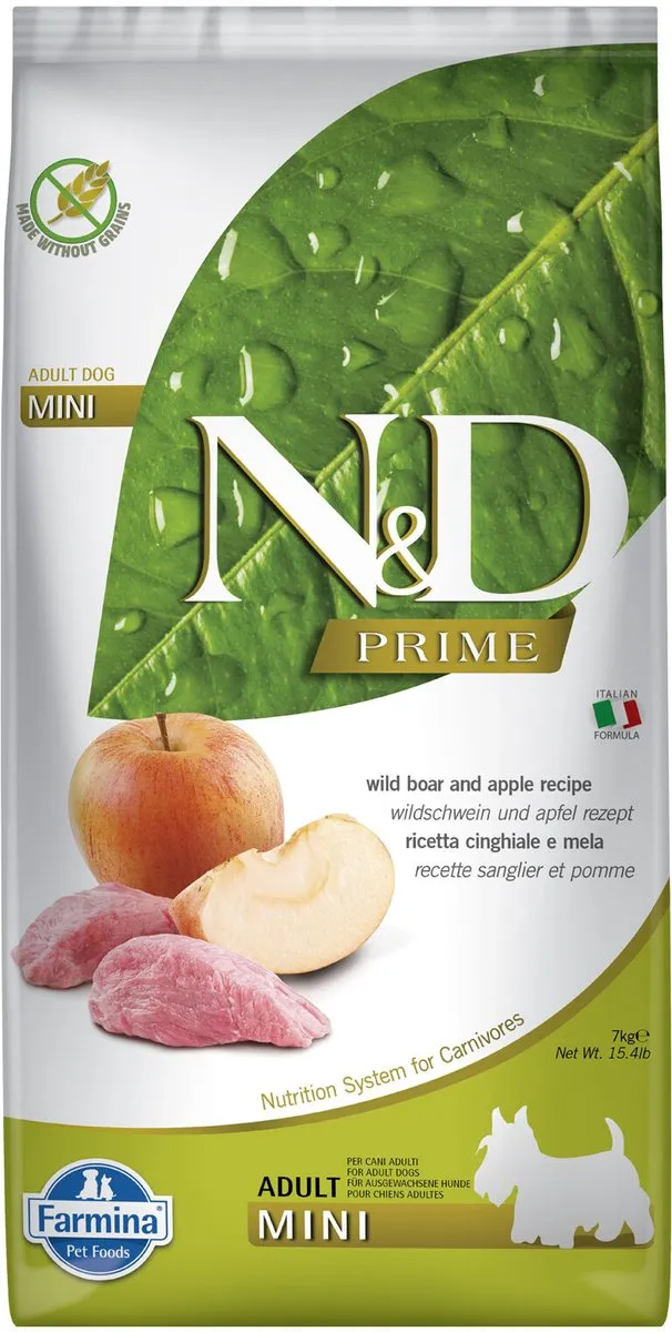 Farmina N&D Prime Adult Mini Wild Boar & Apple 2,5kg