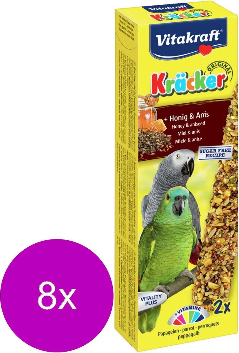Vitakraft Kracker Honing Papegaai 2-in-1