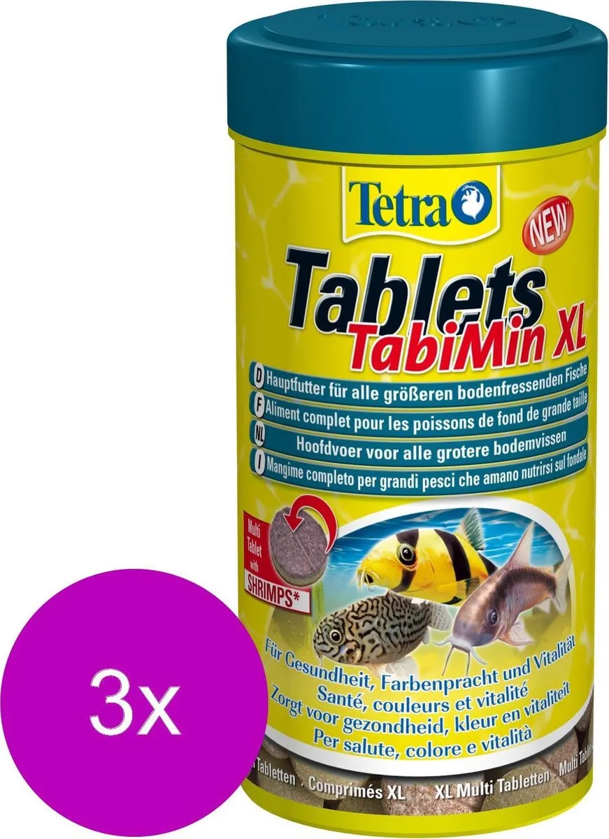 Tetra Tabimin XL Vissenvoer - 3x133 tabletten