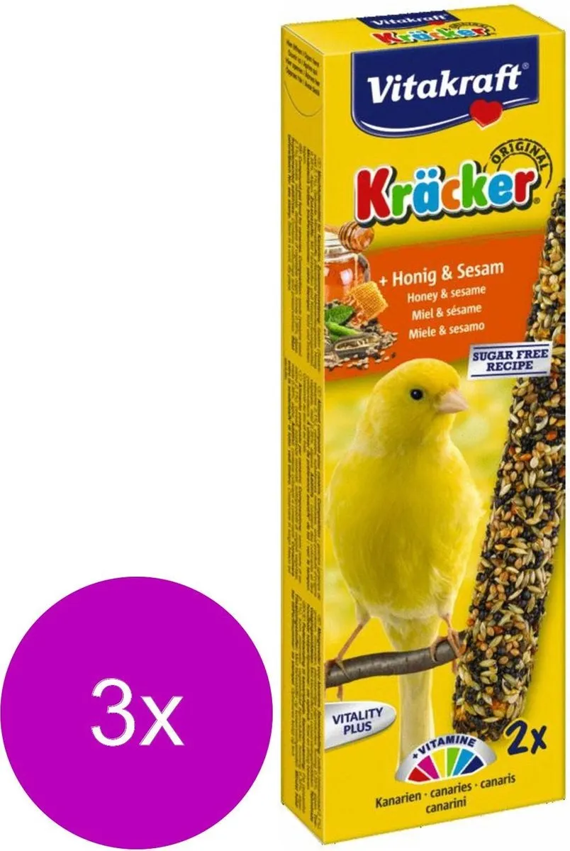 Vitakraft Kanarie Kracker Honing - 6 Stuks