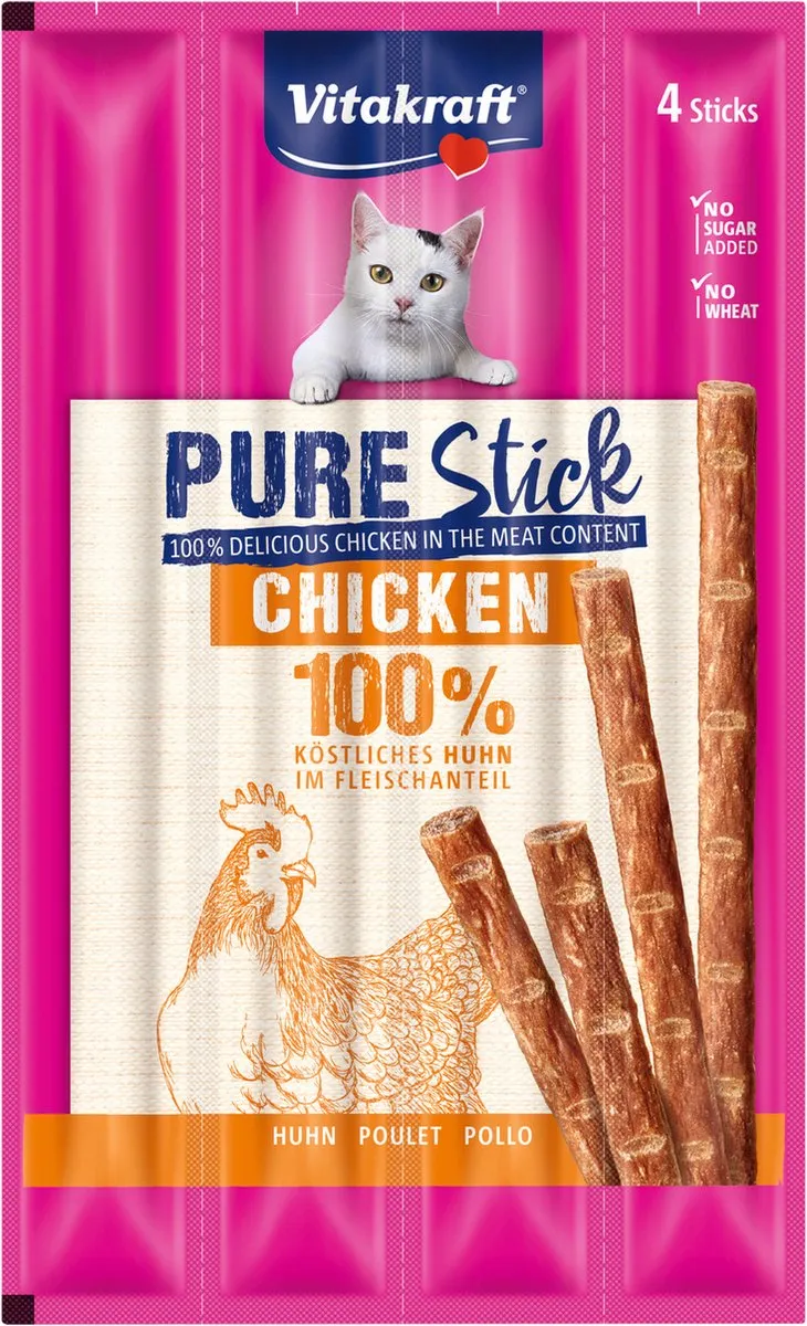 Vitakraft Purestick Koolvis MSC Snacks - 20 Stuks