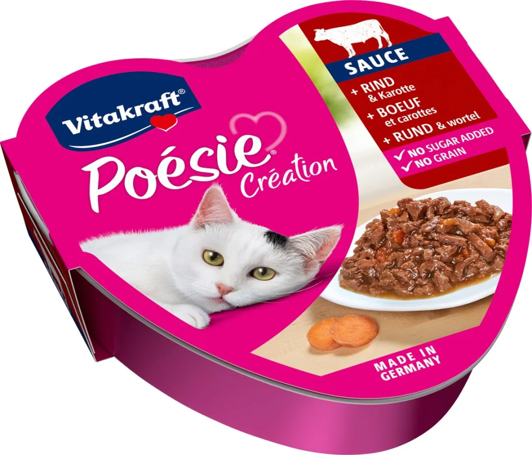 Vitakraft Poésie Création Rund & Wortel Natvoer - 15x85g - afbeelding 3 van 4