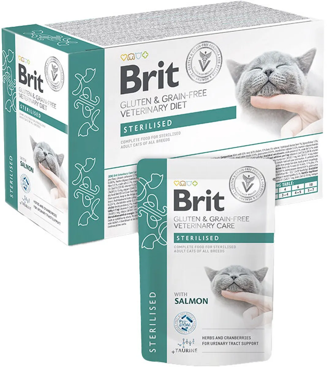 Brit Veterinary Diet Cat - Grain free - Sterilised - Pouch 12 x 85 g