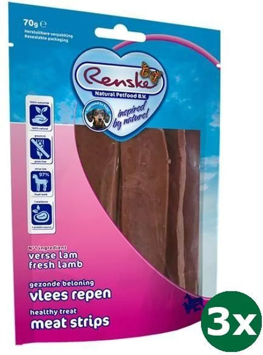 Renske Gezonde Beloning Lam Vlees Strip