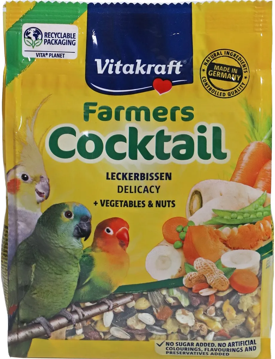 Vitakraft Farmers Cocktail Papegaaivoer 250g