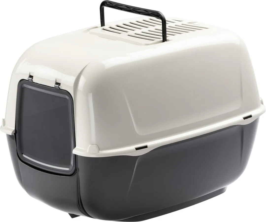 Ferplast Atlas 10 Kattenvervoersbox 48x32,5x29cm - Wit & Antraciet - afbeelding 6 van 6