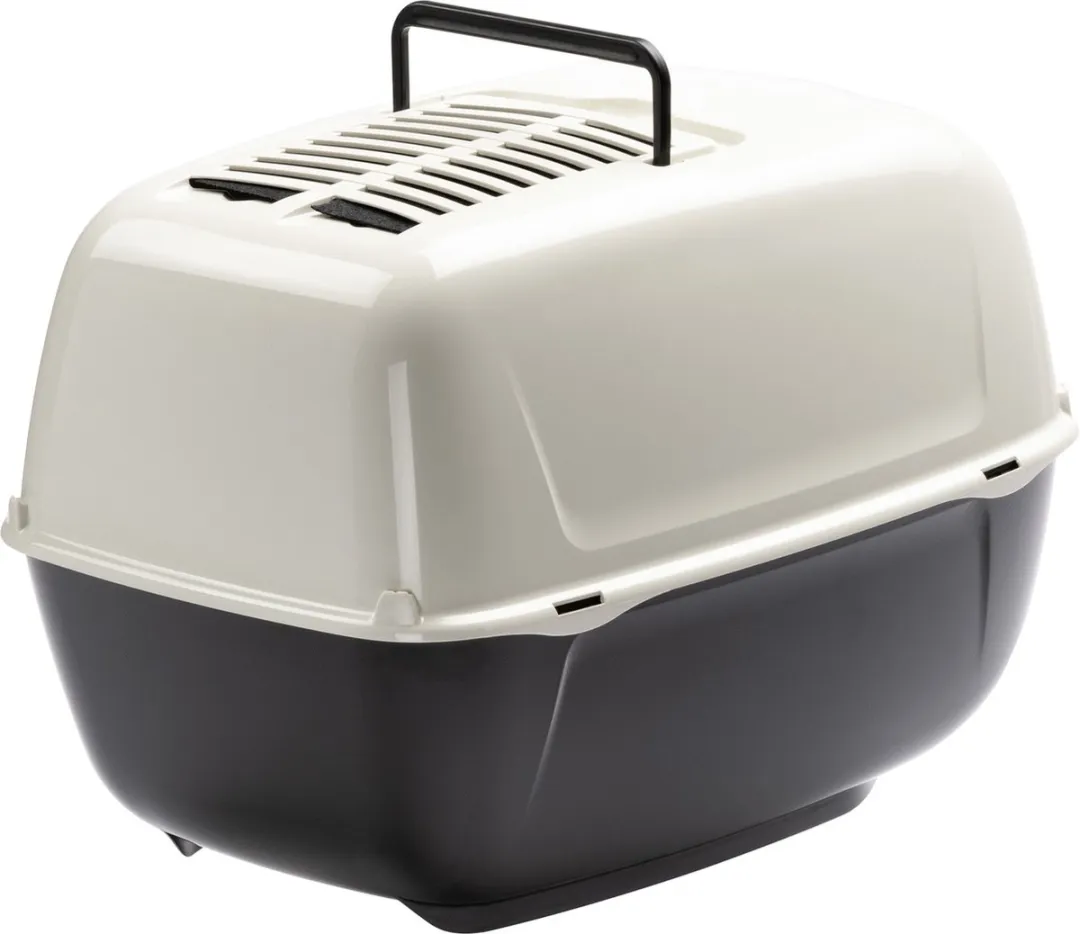 Ferplast Atlas 10 Kattenvervoersbox 48x32,5x29cm - Wit & Antraciet