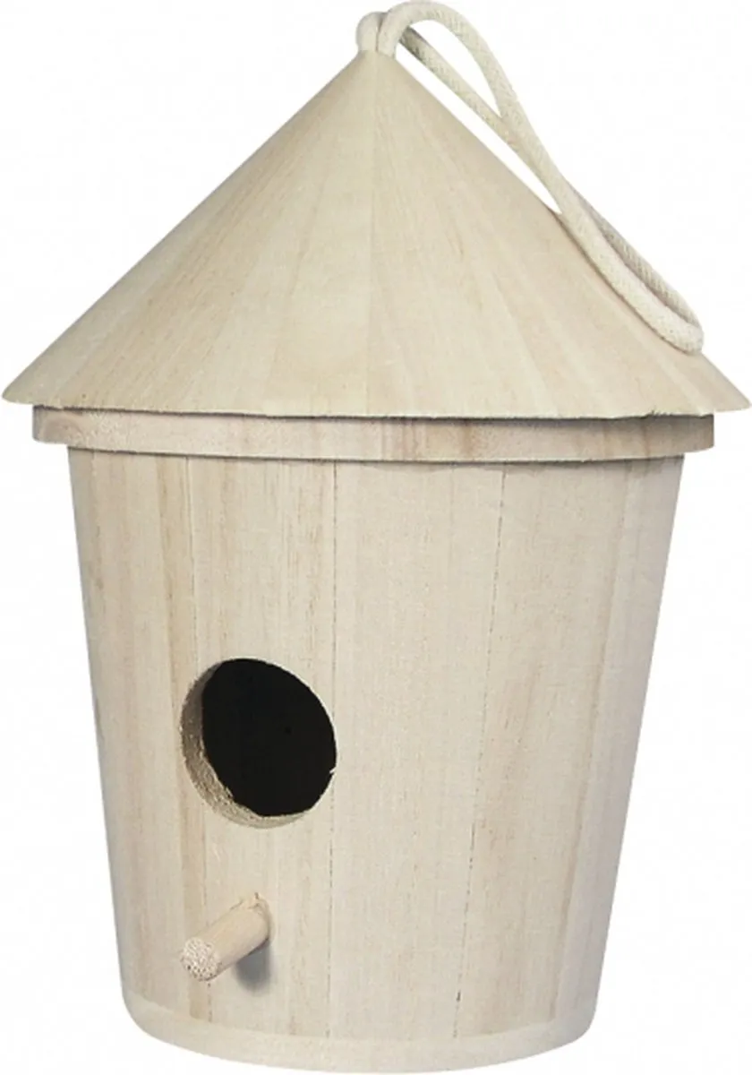 Rayher Houten Vogelhuisjes 16cm