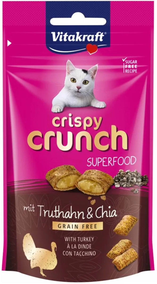 Vitakraft Crispy Crunch Kalkoen & Chia