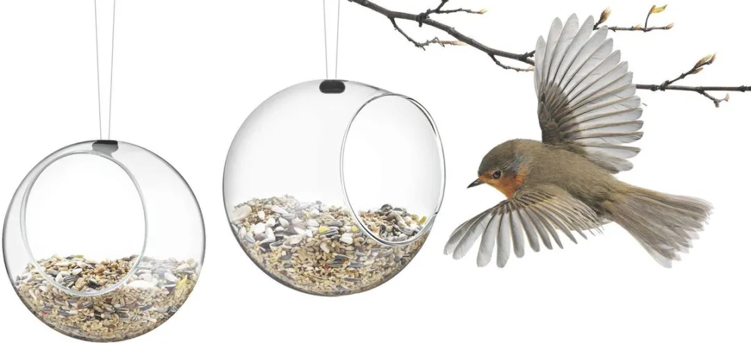 Eva Solo Vogel Voederbol Mini Set - 2 Stuks - Transparant