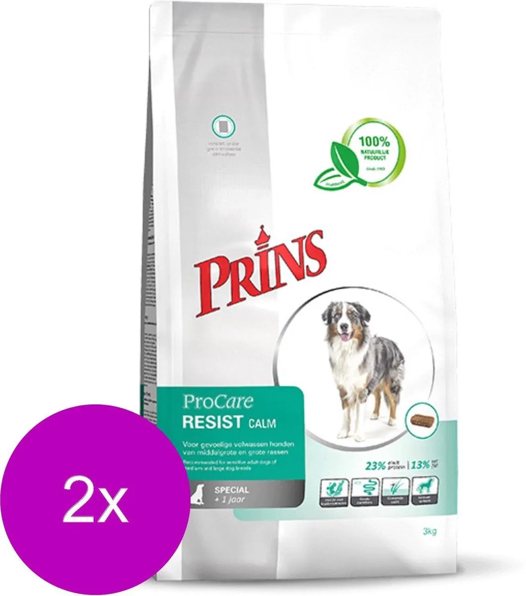 Prins Procare Resist Calm Hondenvoer - 2x3kg