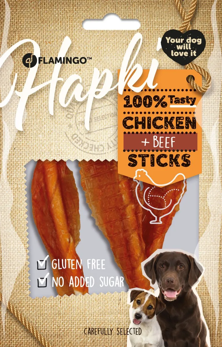 Flamingo Chick'n Twisted Stick Hondensnack 55g