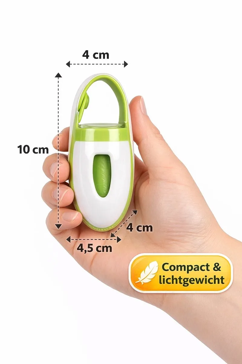 Flamingo Poepzakjes Dispenser Duopack - 40 Stuks - Groen/Wit
