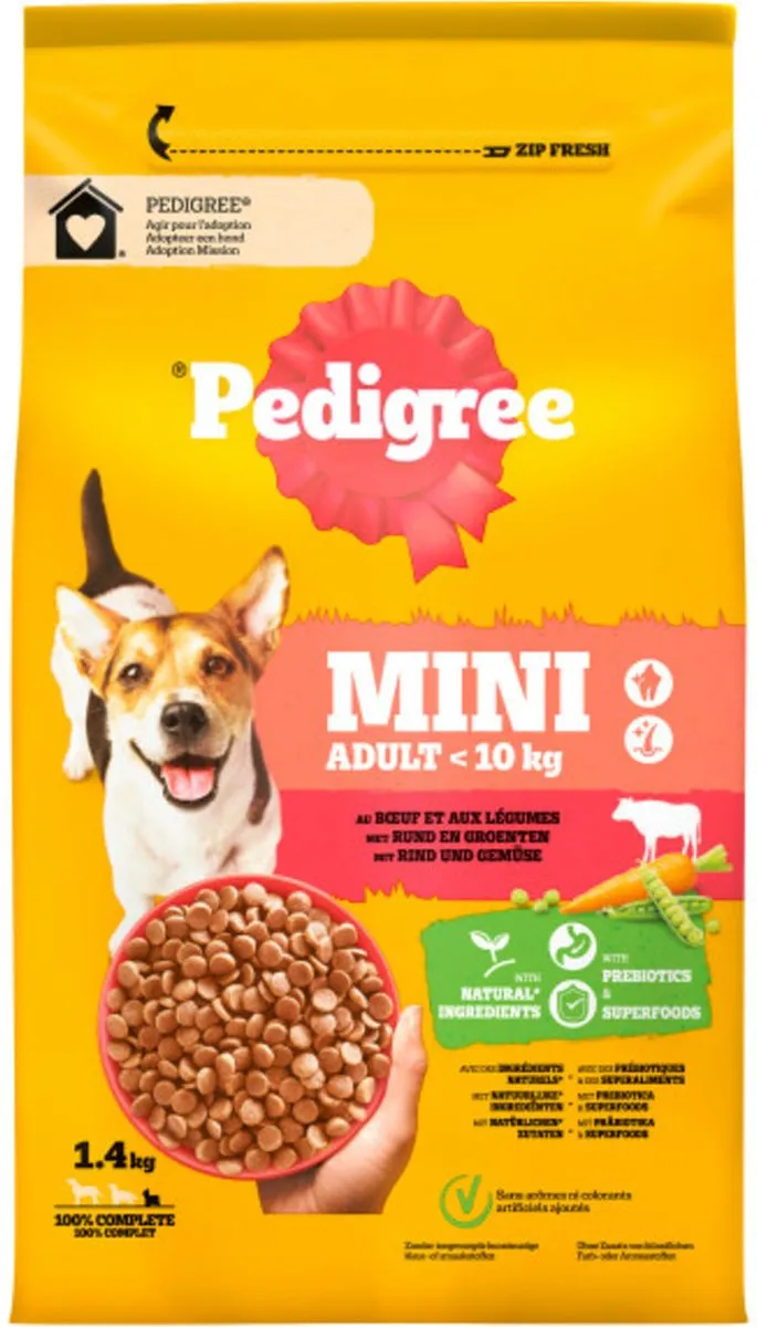 Pedigree Adult Mini Rund Hondenbrokken - 5,6 kg (4x1,4kg)