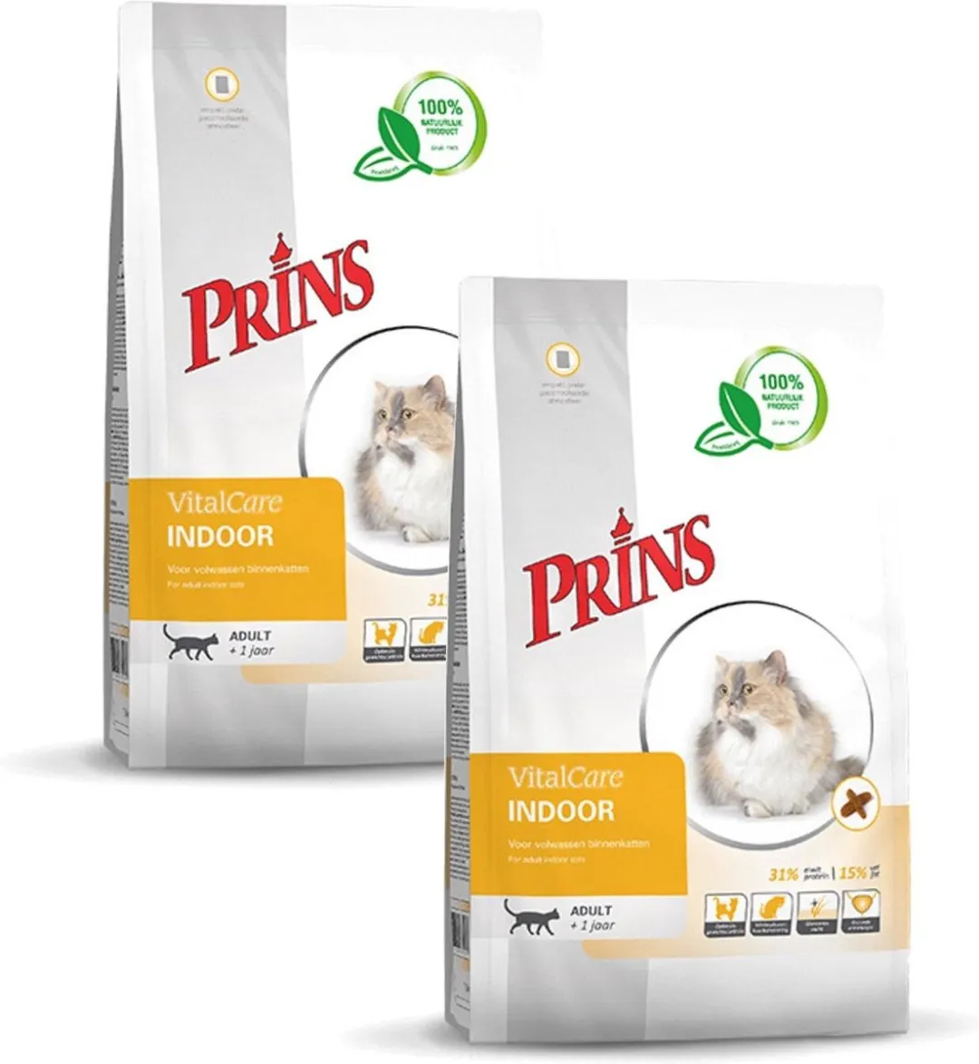 Prins Vital Care Kat Indoor - Kattenvoer - 20 kg