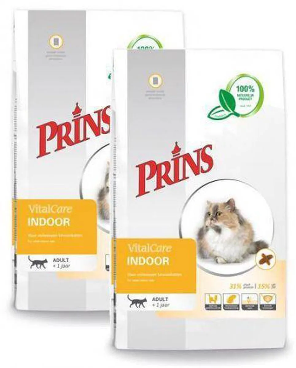 Prins Vital Care Kat Indoor - Kattenvoer - 20 kg