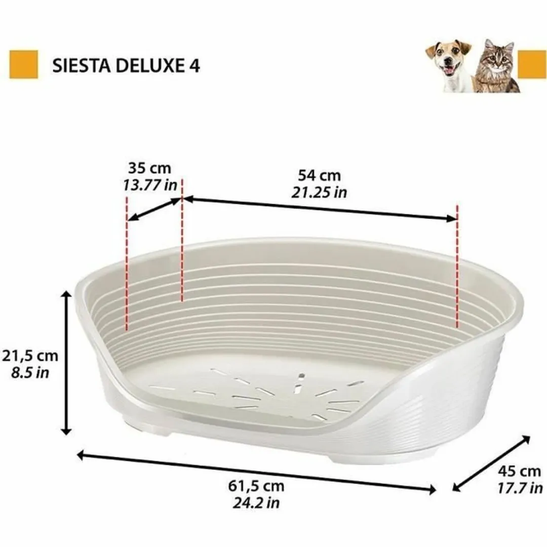 Ferplast Siesta Deluxe Hondenbench - S - Bordeauxrood - afbeelding 3 van 6