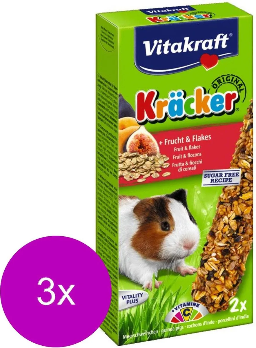 Vitakraft Cavia Kracker Fruit - 3 Stuks