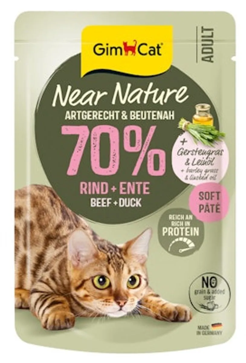 GimCat Near Nature Rund & Eend Kattenvoer