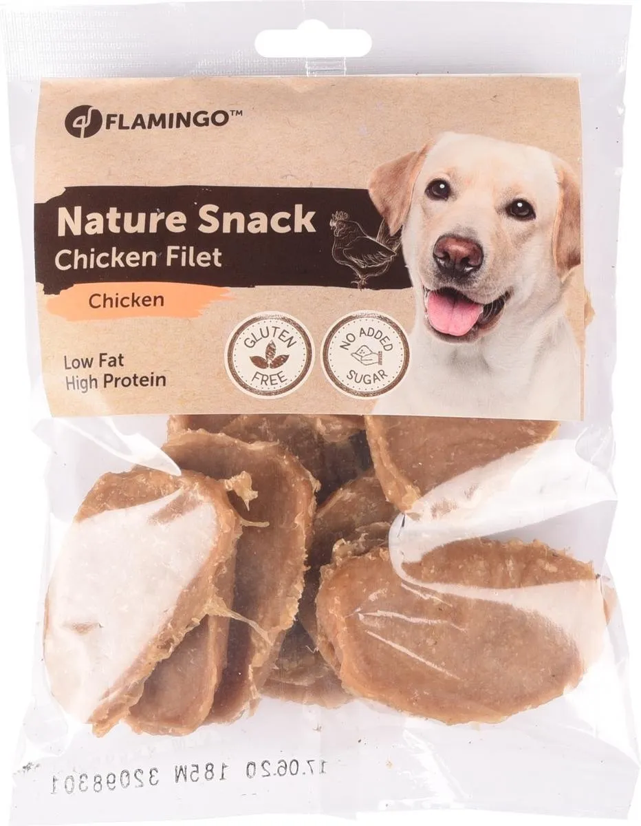 Flamingo Hondensnack Nature Kipfilet 200g