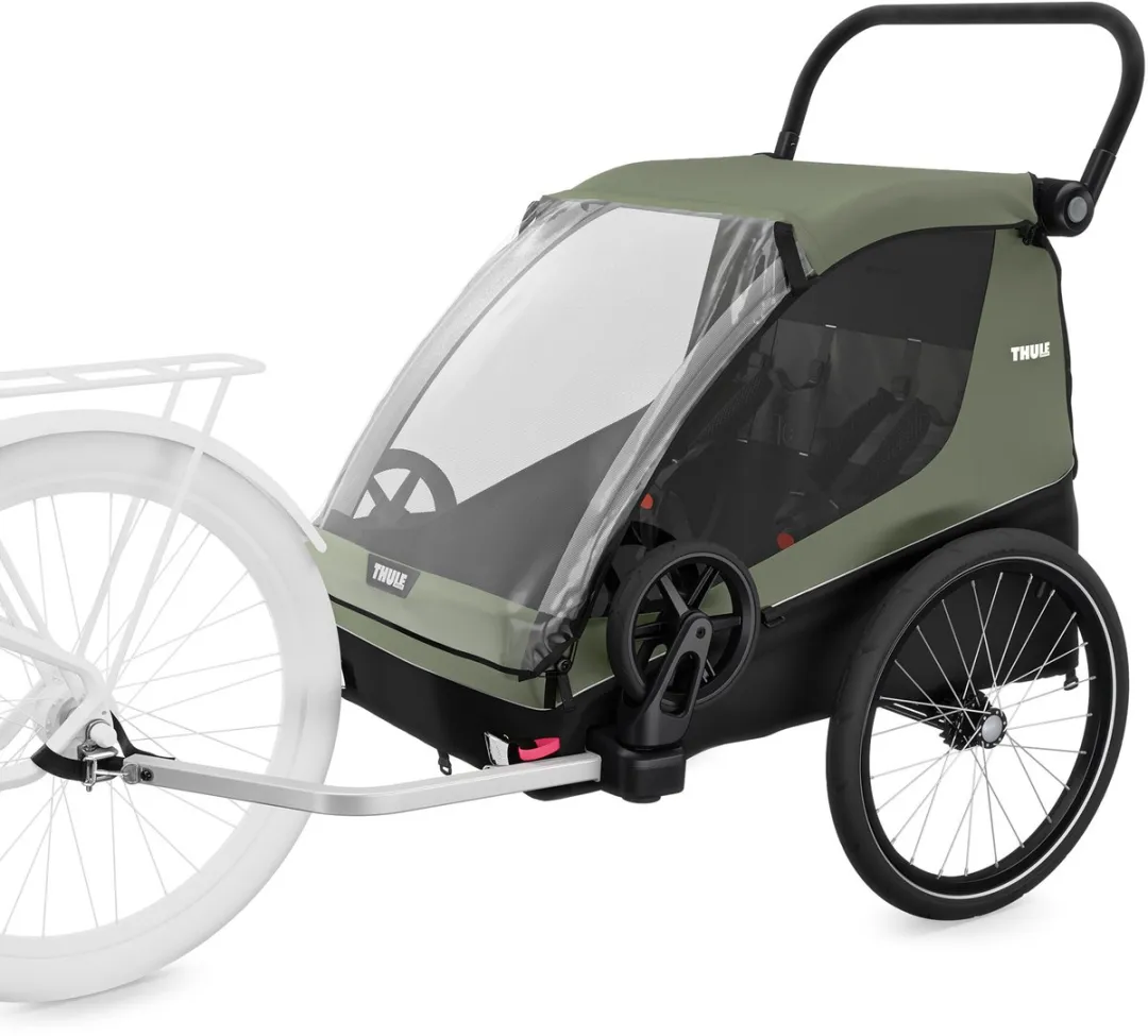 Thule Courier Fietstrailer - Vintage green - afbeelding 6 van 6