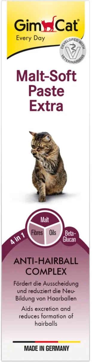 GimCat Malt-Soft Extra Haarbalpasta - 200g - 6 Stuks