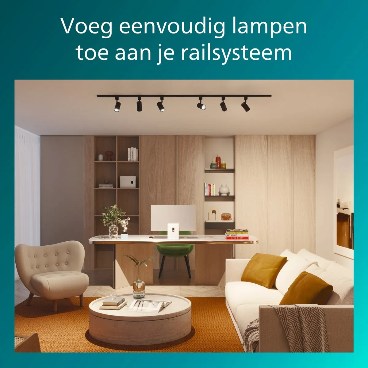 Philips EasyLink I-vormige Connector - Railverlichting - Zwart