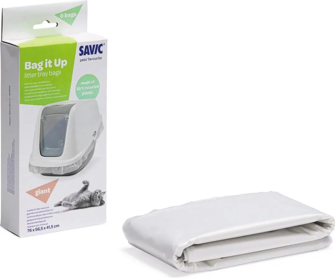 Savic Bag It Up Giant Kattenbakzakken - 6 Stuks