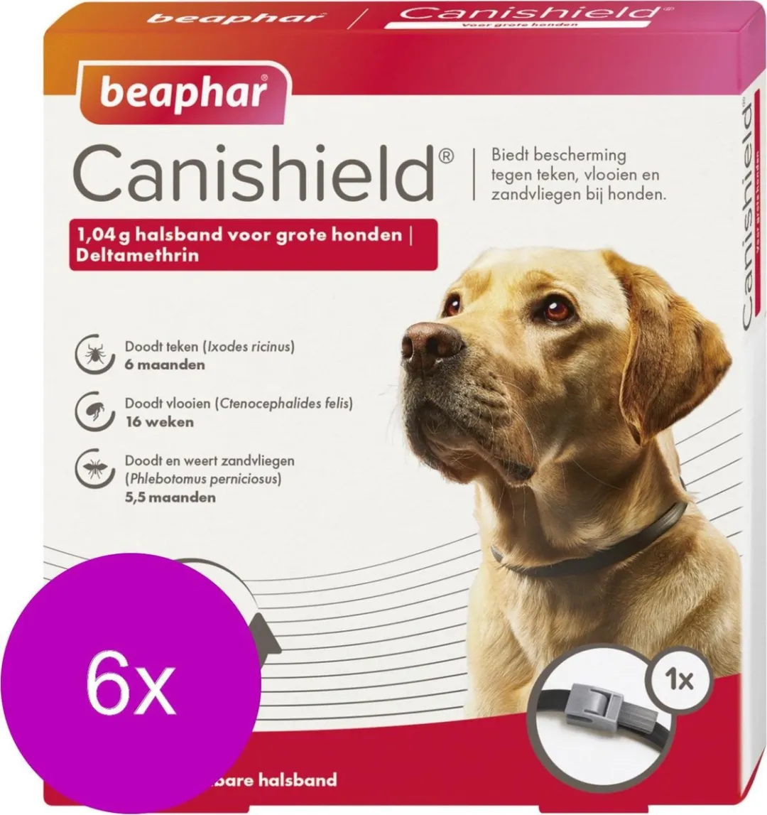 Beaphar Canishield Parasietenband Hond - 6 Stuks